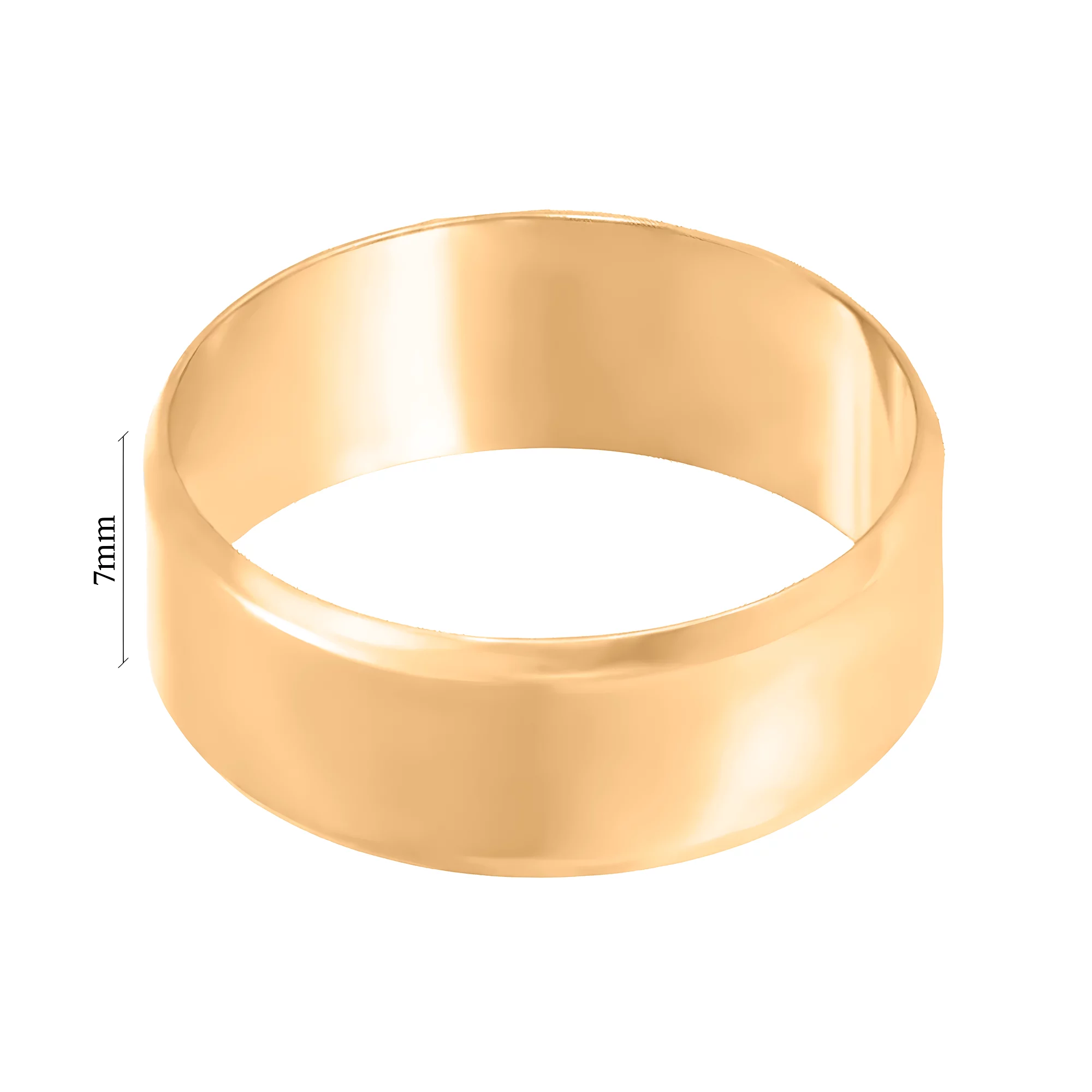 Обручальное кольцо модели американка из красного золота - 547235 – изображение 4