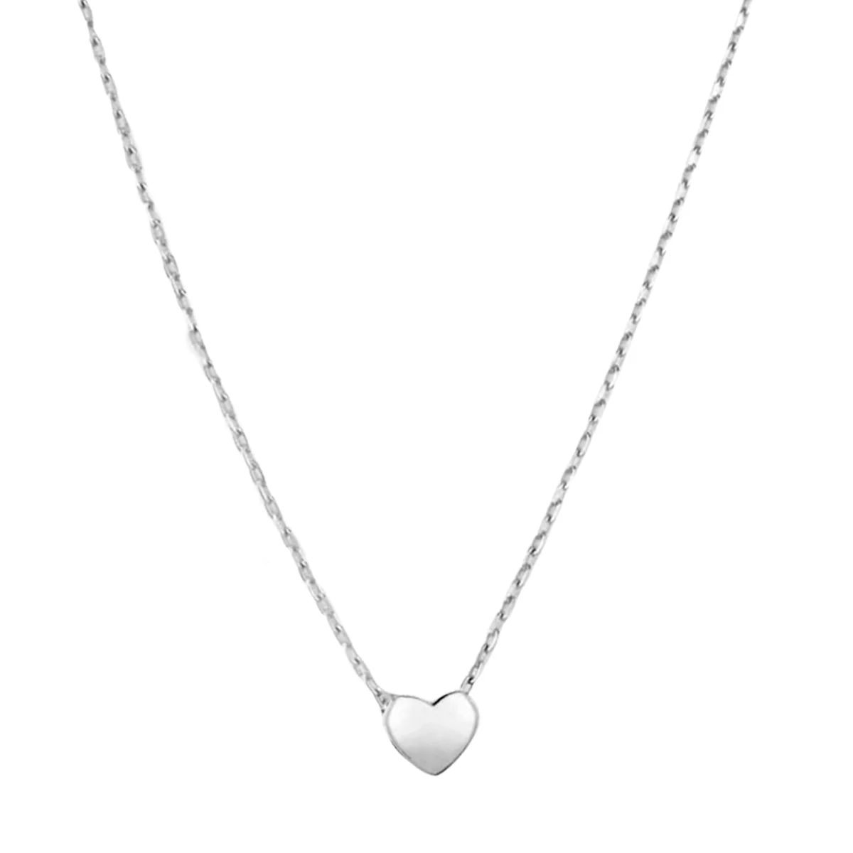 Кольє срібне Серце у плетінні Якір. Артикул 560248: ціна, відгуки, фото – купити в інтернет-магазині AURUM