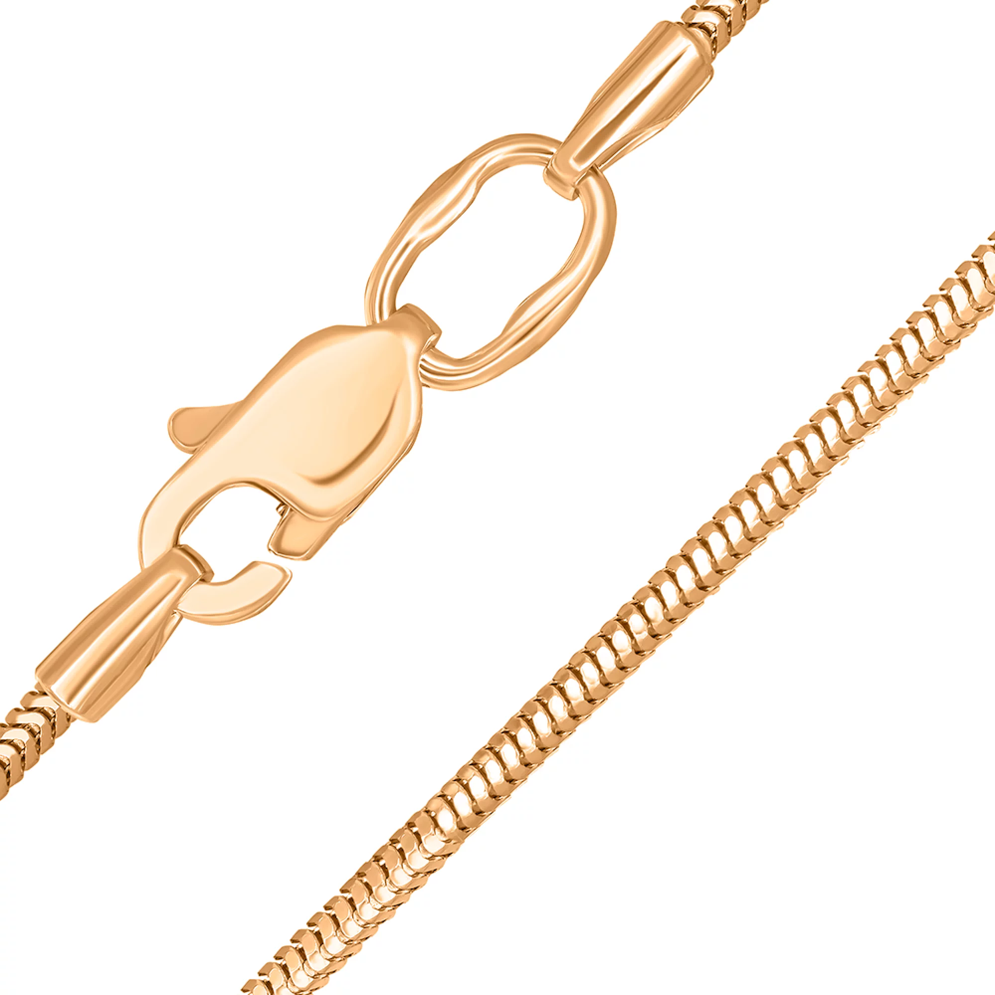 Цепочка из красного золота плетение снейк  - 1545403 – изображение 1