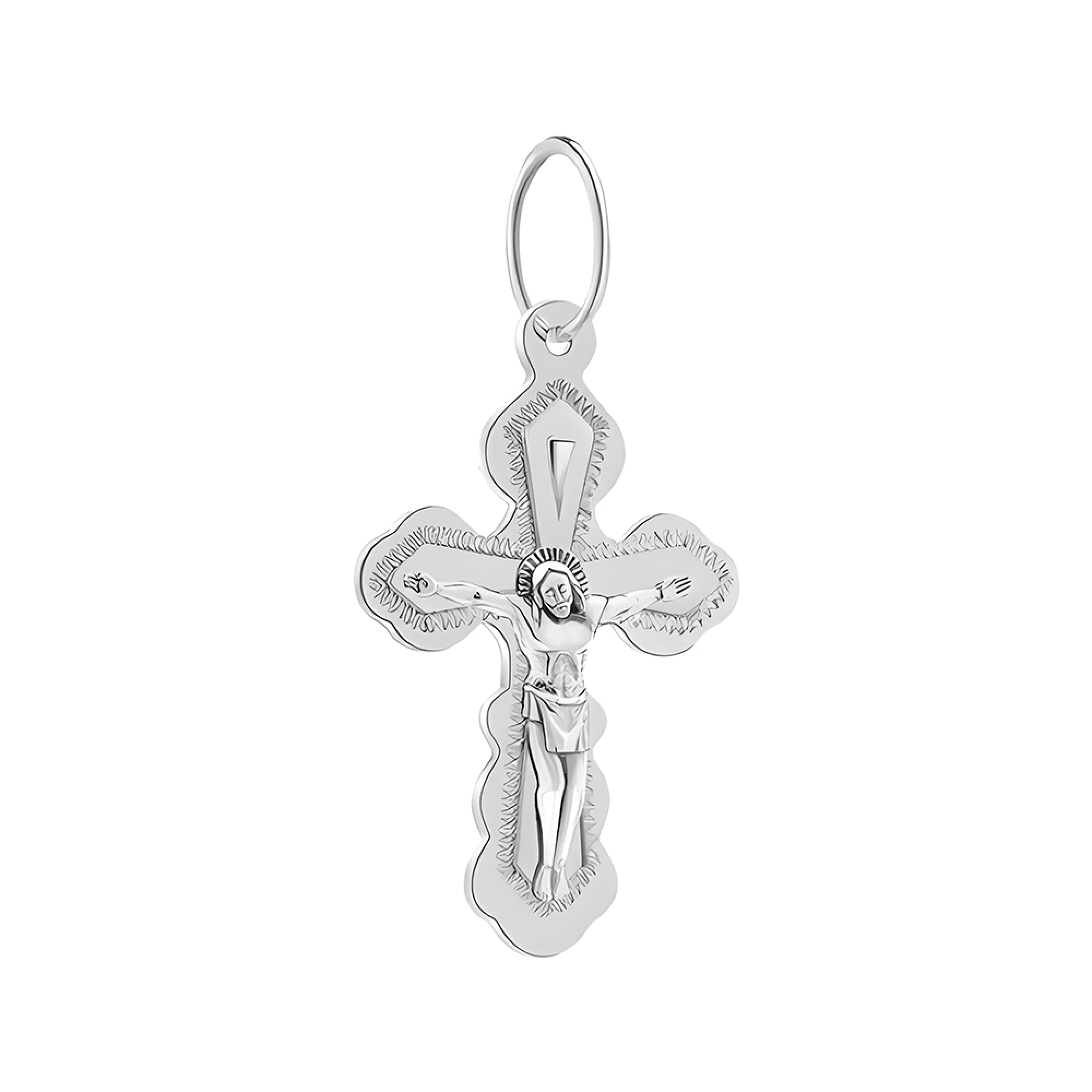 Серебряный крестик - 380535 - 1