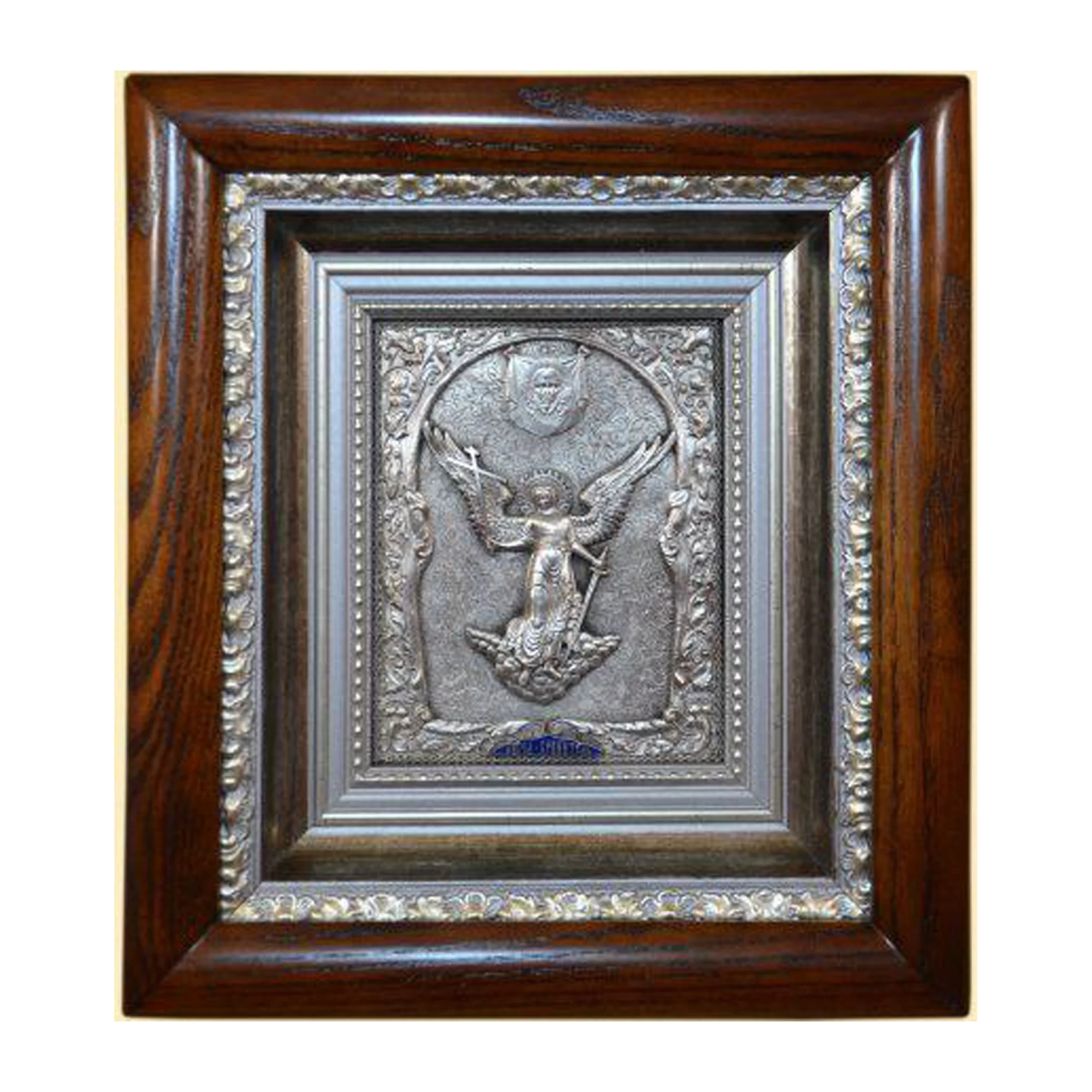 Икона "Ангел Хранитель" серебряная - 1573155 – изображение 1