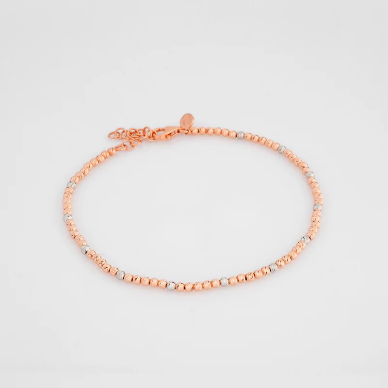 Браслет з комбінованого золота плетіння фантазія - 2229789