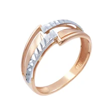 Каблучка з комбінованого золота - 483080