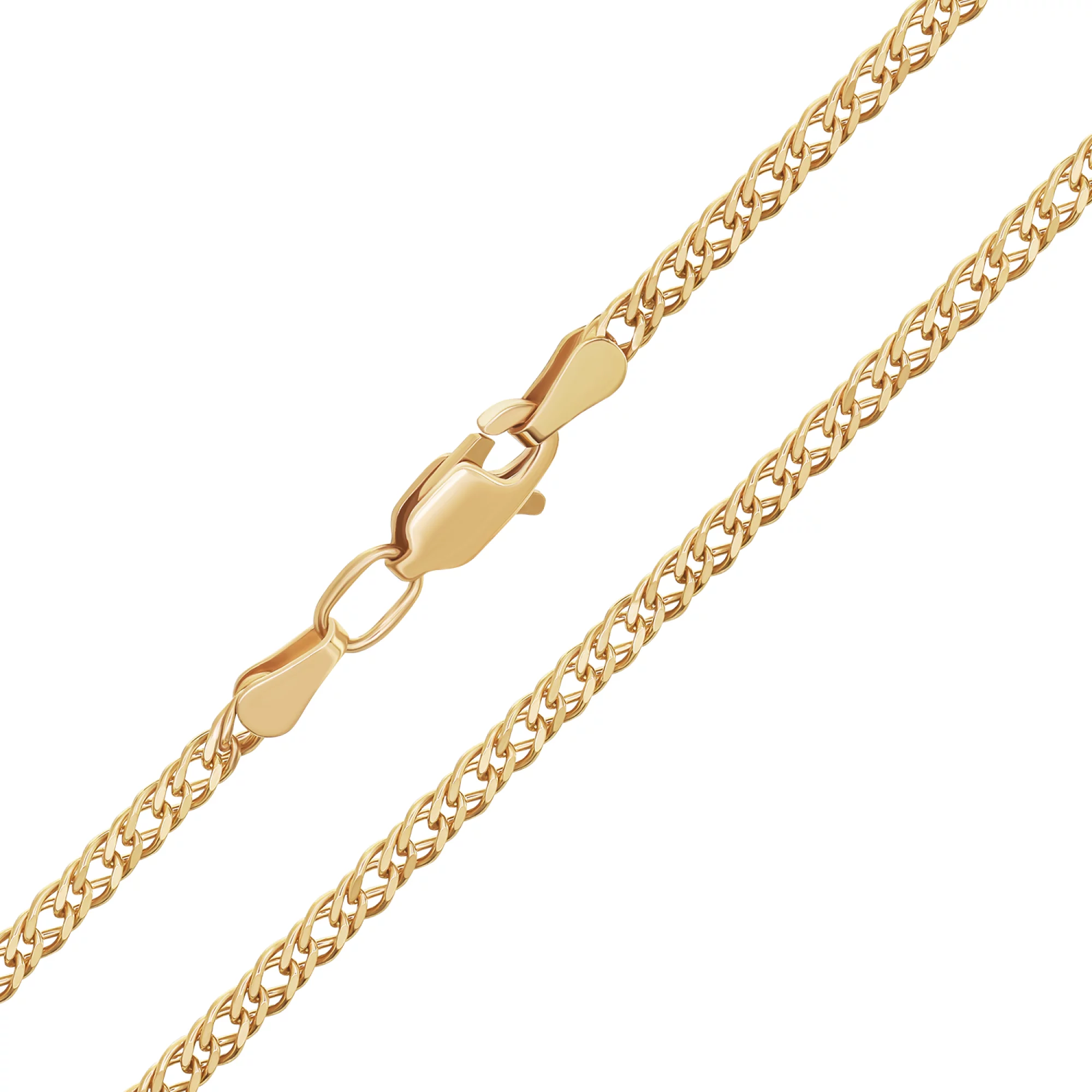 Цепочка в красном золоте в плетение рембо - 1573988 – изображение 1