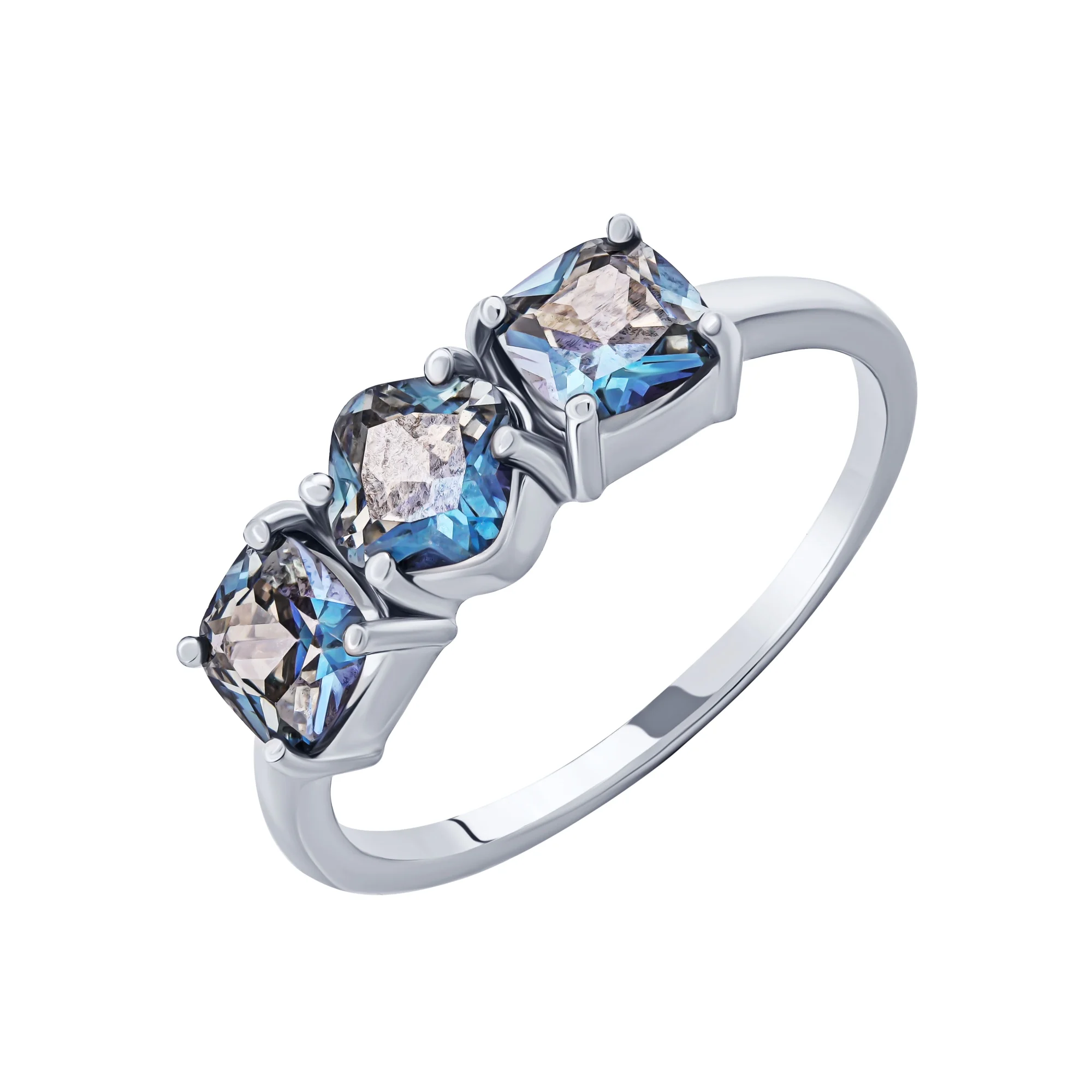 Серебряное кольцо с мистик топазом - 2021315 - 1