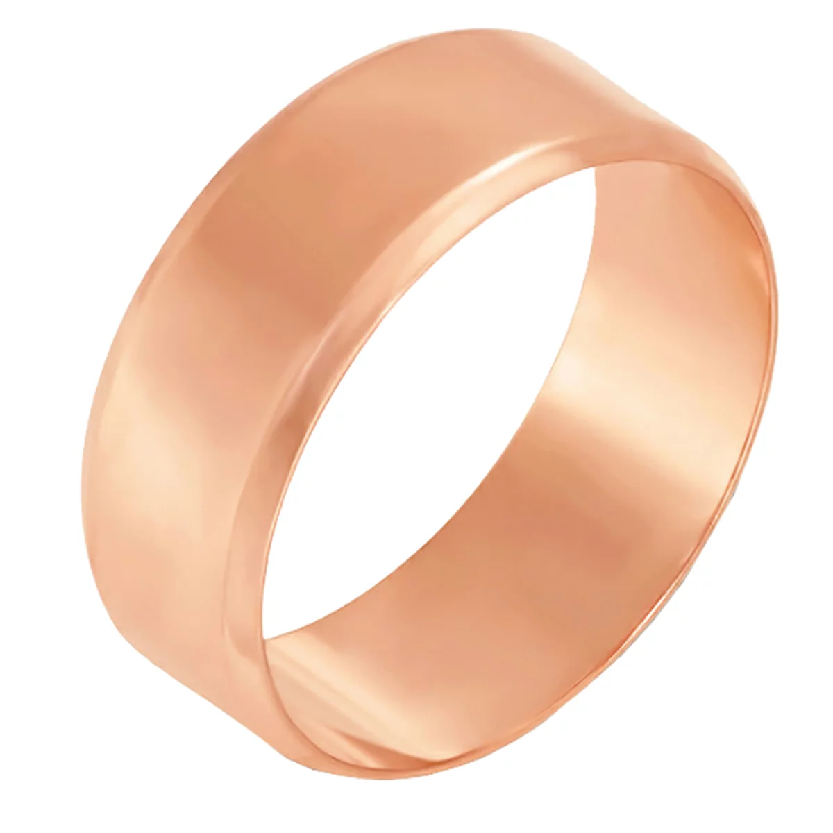 Обручальное кольцо из красного золота Американка с фаской . Артикул 239229: цена, отзывы, фото – купить в интернет-магазине AURUM
