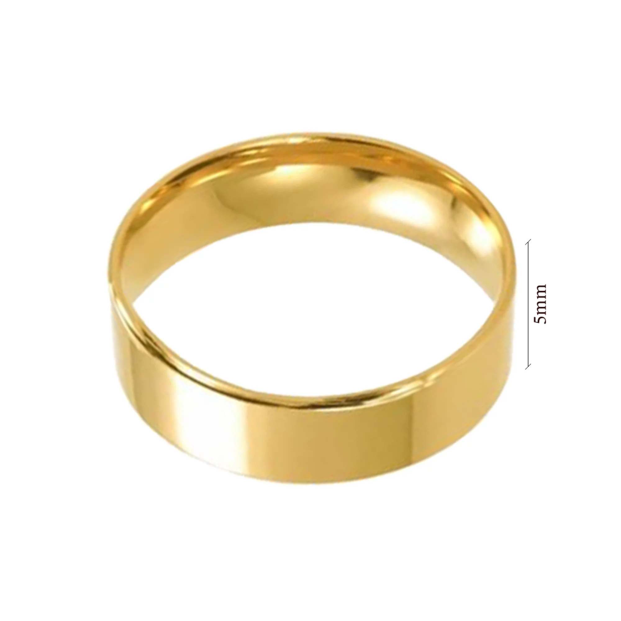 Обручальное кольцо Американка Комфорт из лимонного золота  - 965851 – изображение 2