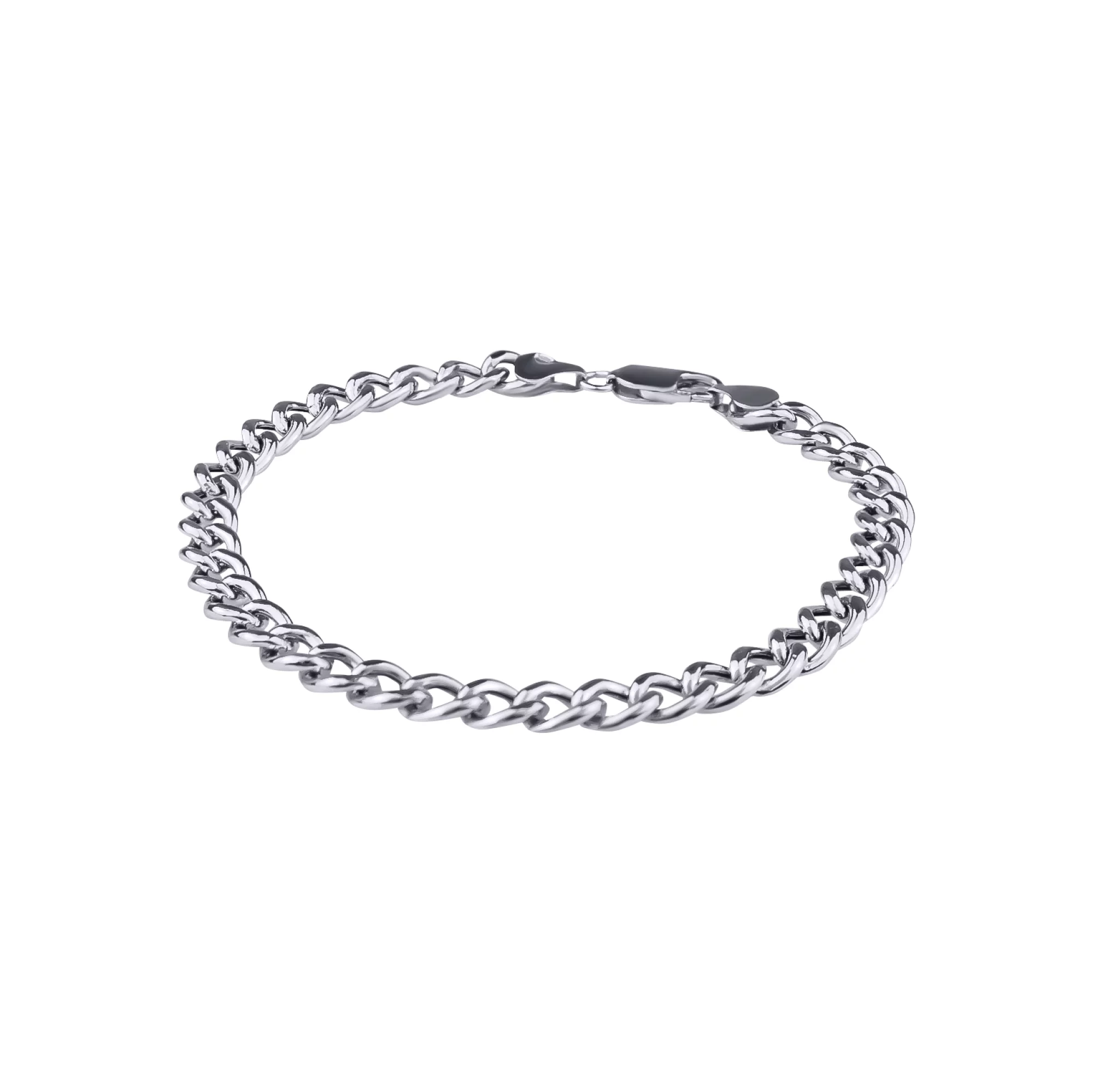 Срібний браслет плетіння панцир - 962378 – зображення 1