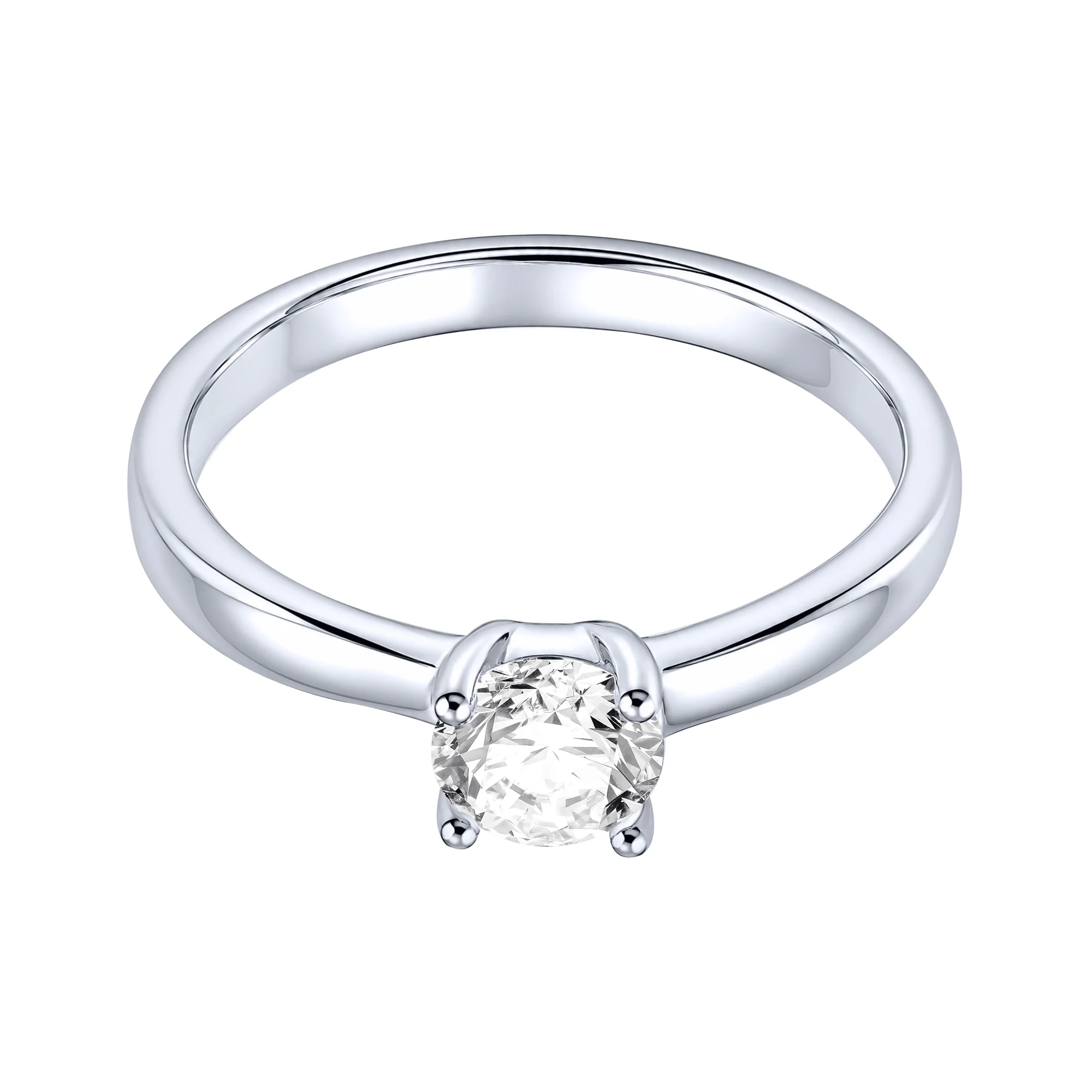 Серебряное кольцо с фианитом - 2283669 - 2