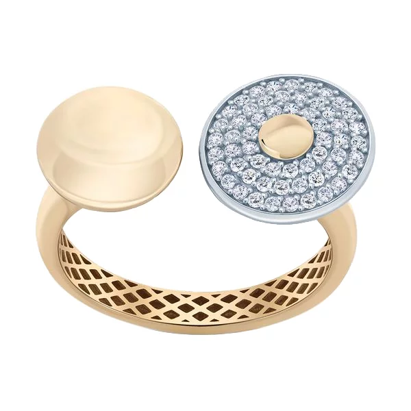 Золотое кольцо с белыми фианитами. Артикул 700573-Рр: цена, отзывы, фото – купить в интернет-магазине AURUM