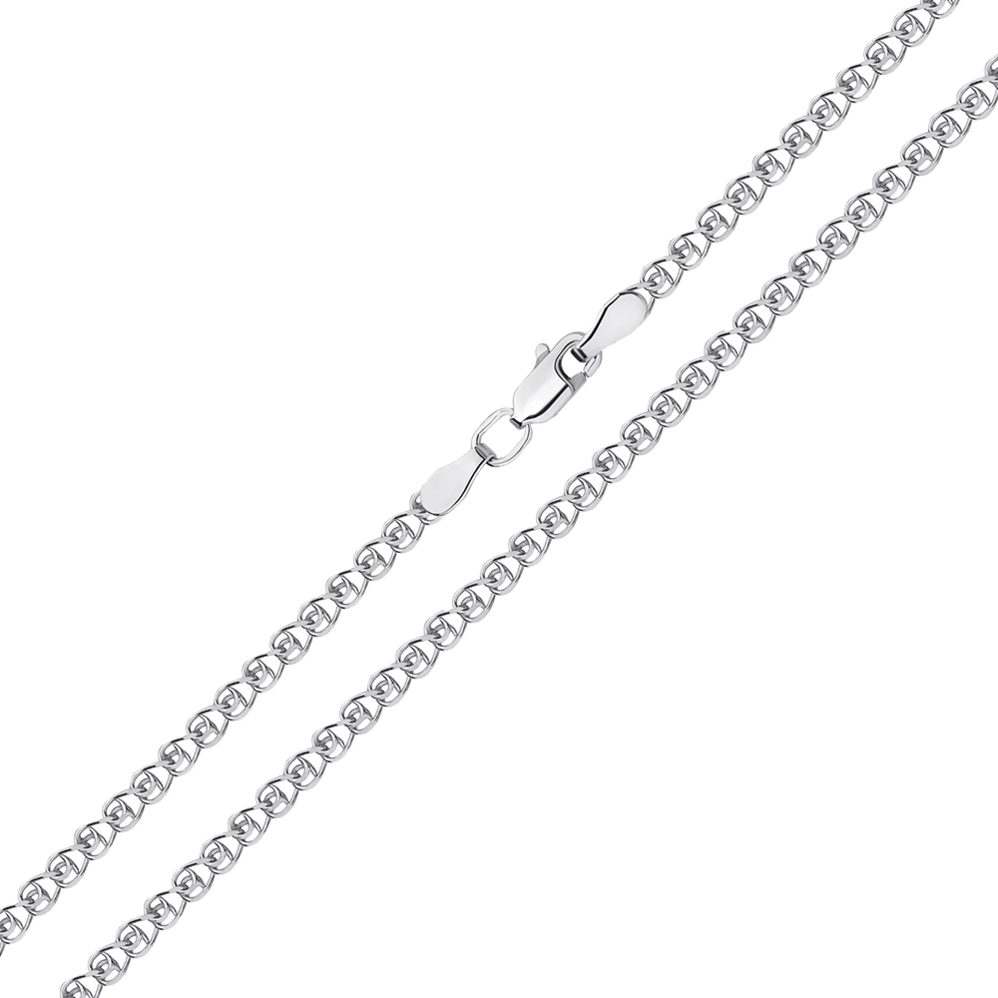 Цепочка серебряная в плетении Лав - 1297403 – изображение 1