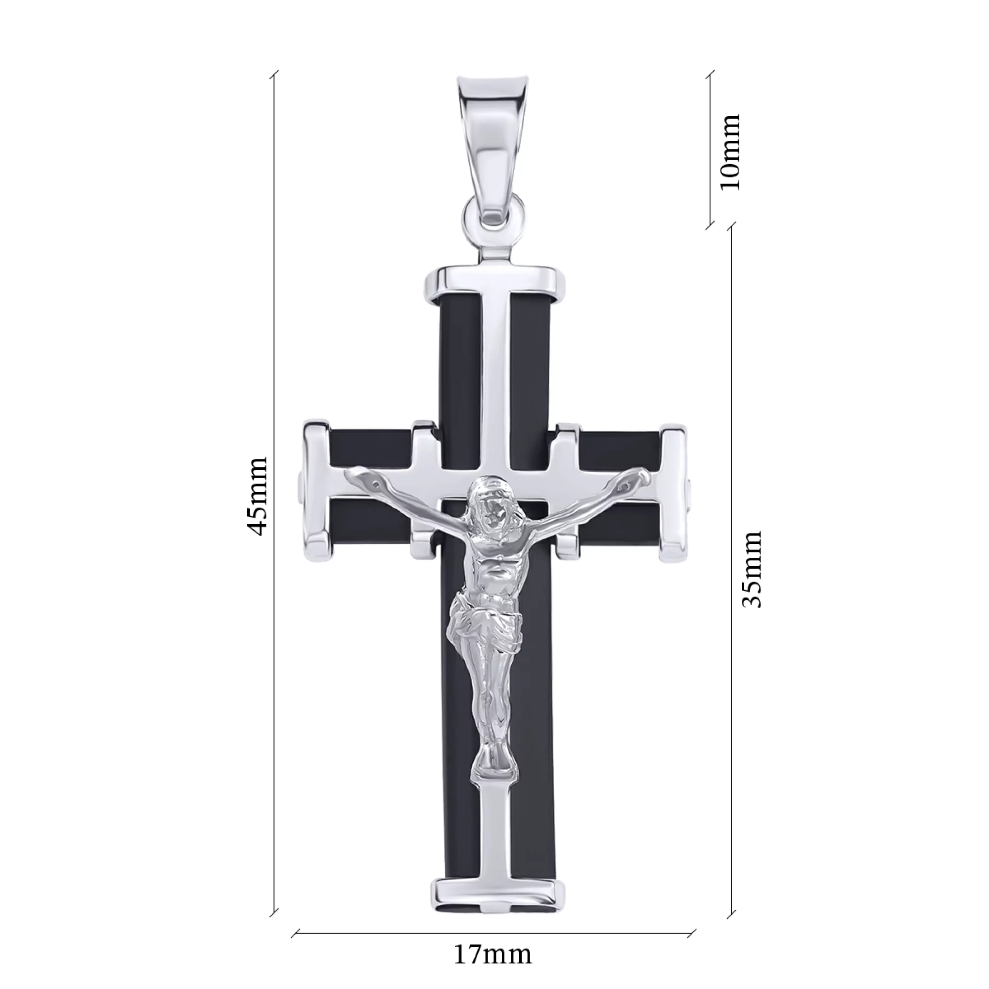 Срібний хрестик - 414106 – зображення 3