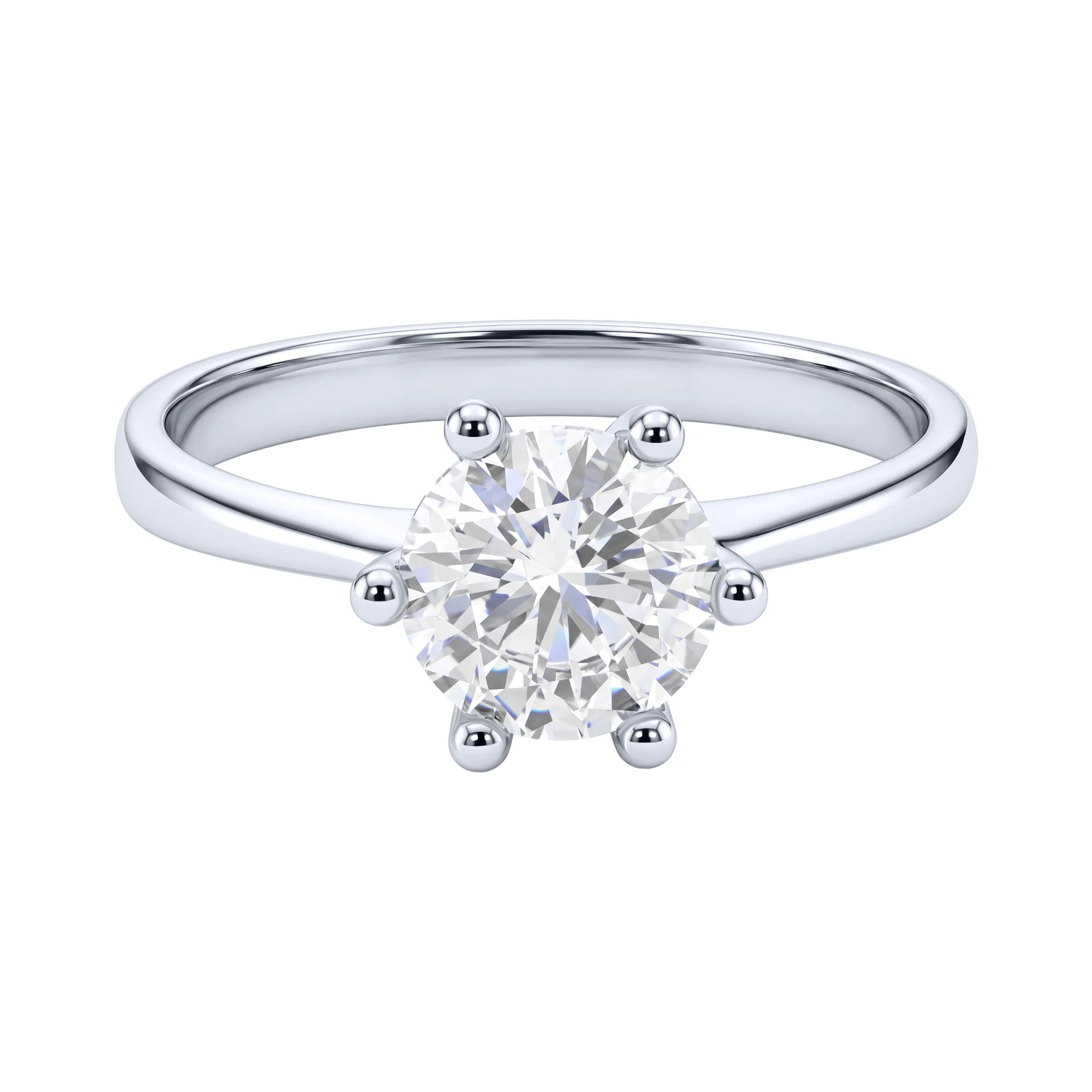 Серебряное кольцо с фианитом - 2288232 - 3