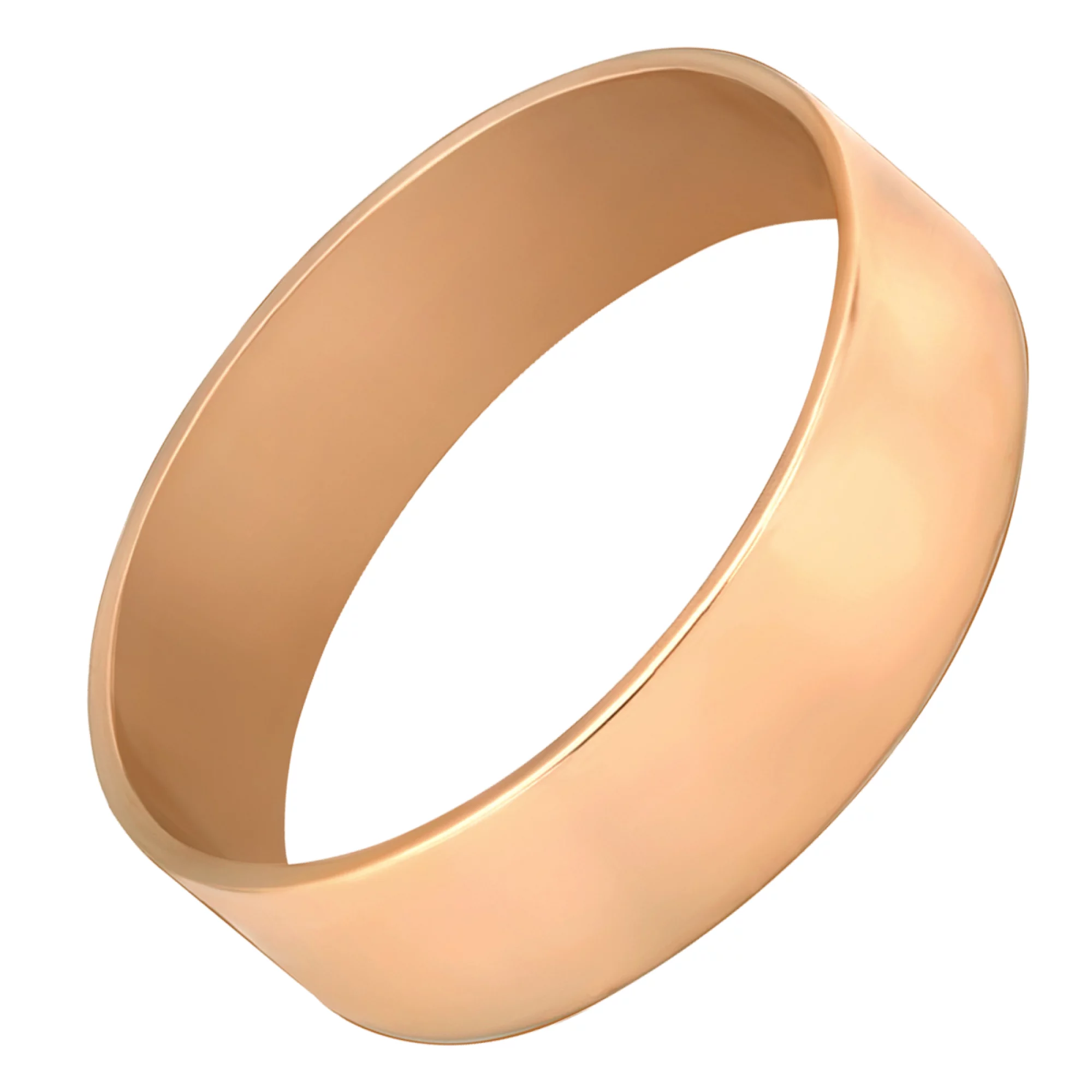 Кольцо обручальное в красном золоте - 1573433 – изображение 1
