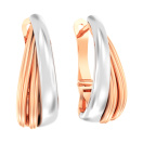 Сережки из комбинированного золота - 961094
