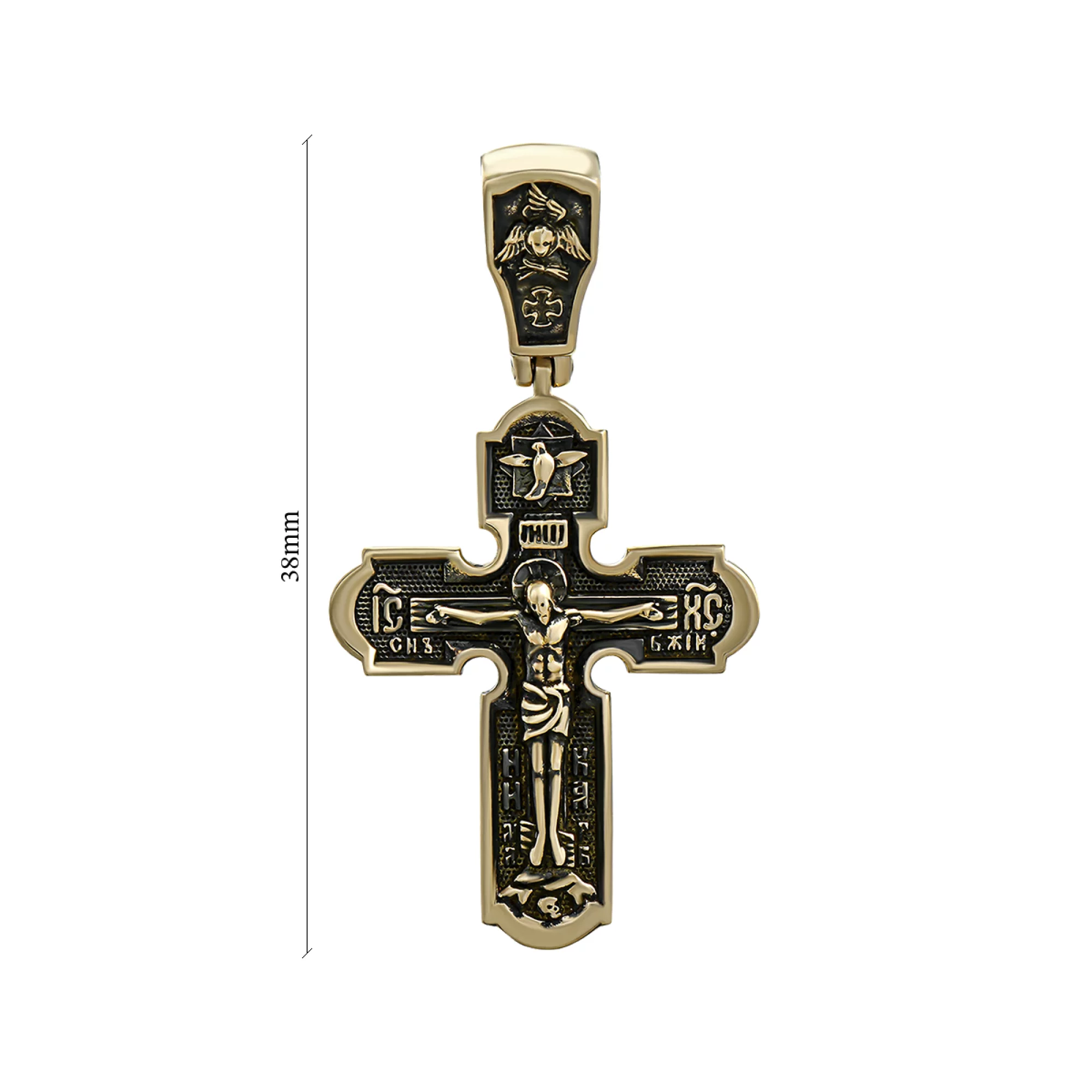 Хрестик золотий з чорнінням - 851987 – зображення 3