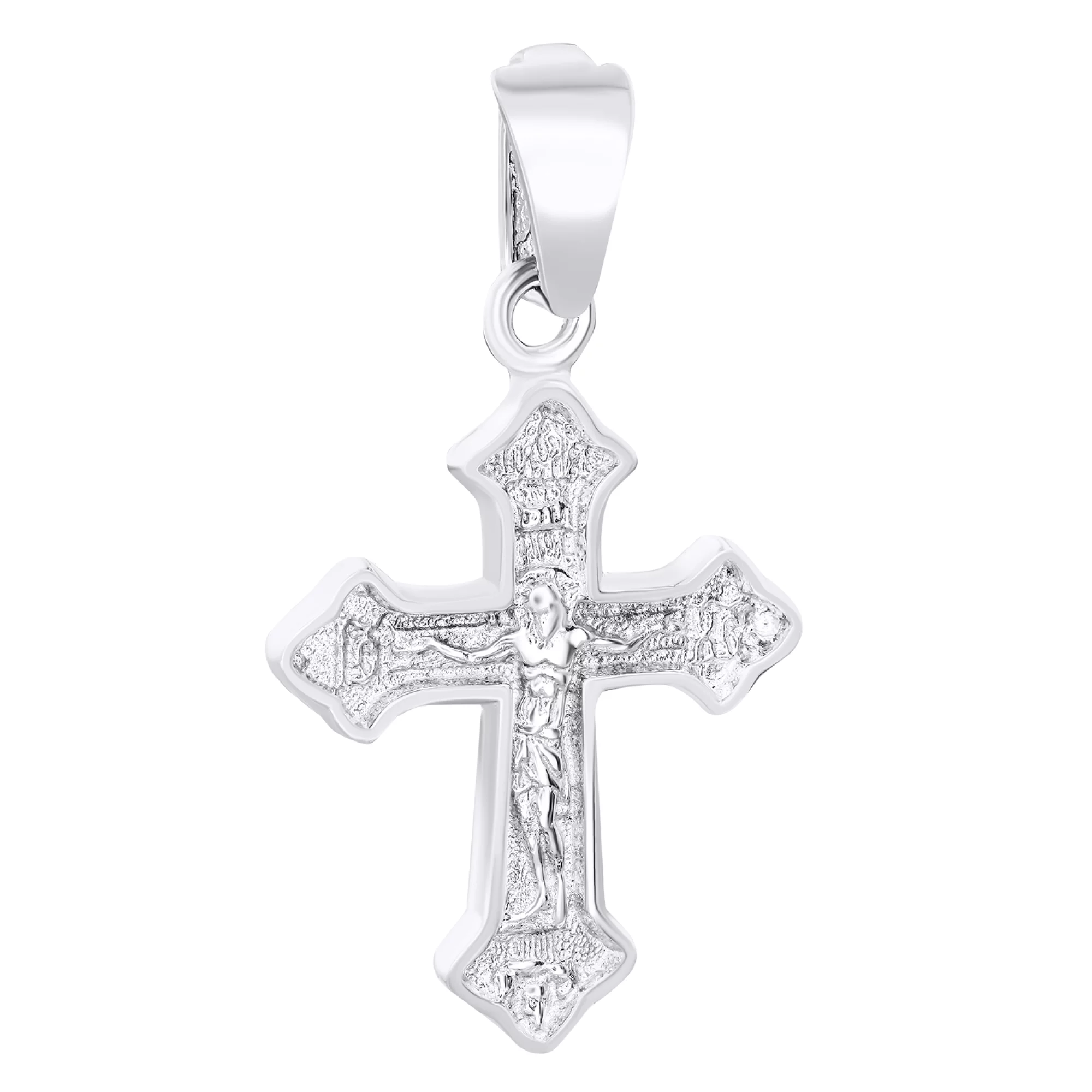 Срібний хрестик "Розп'яття Христа" - 1546660 – зображення 1