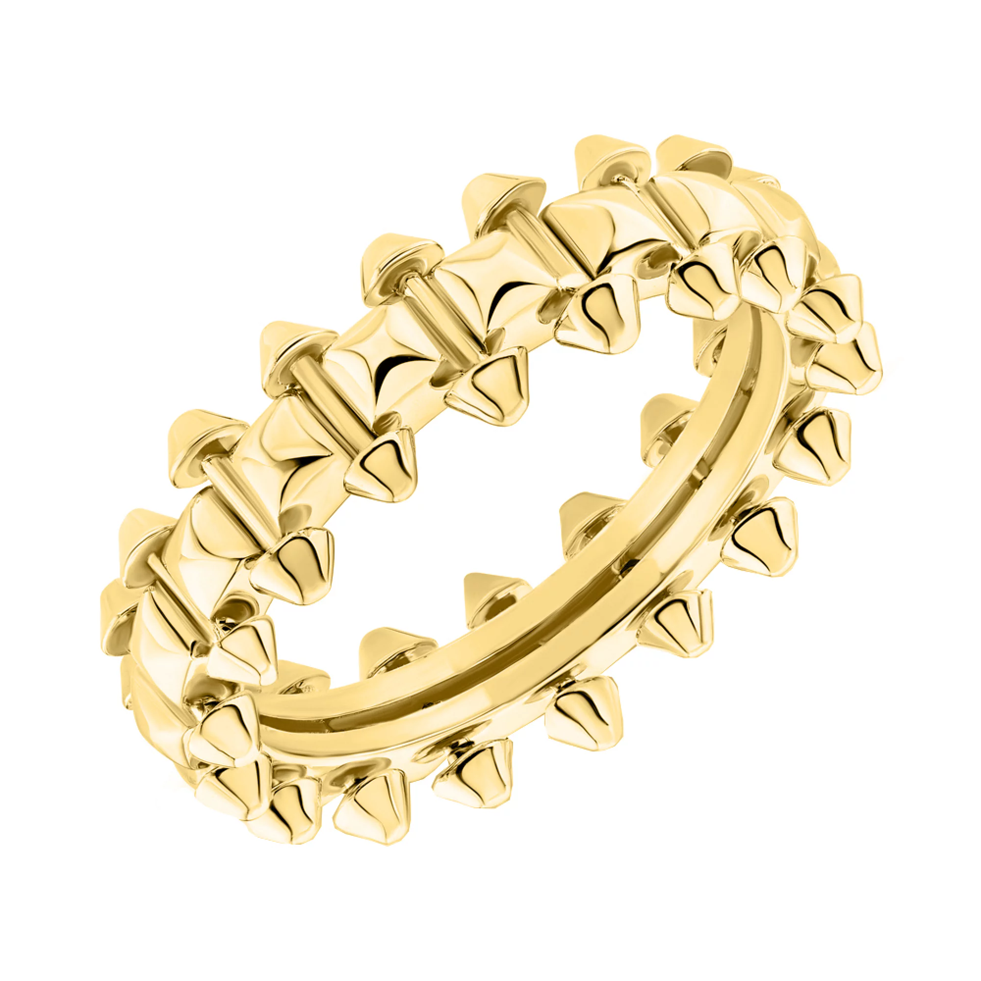 Кольцо "Clash" в желтом золоте  - 1743093 – изображение 1