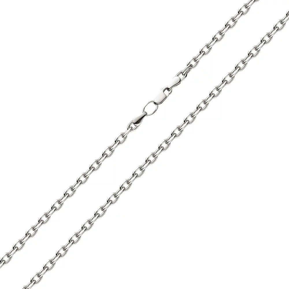 Цепочка из белого золота Якорное плетение. Артикул ц306201б: цена, отзывы, фото – купить в интернет-магазине AURUM