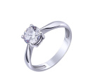 Серебряное кольцо с цирконием - 483174