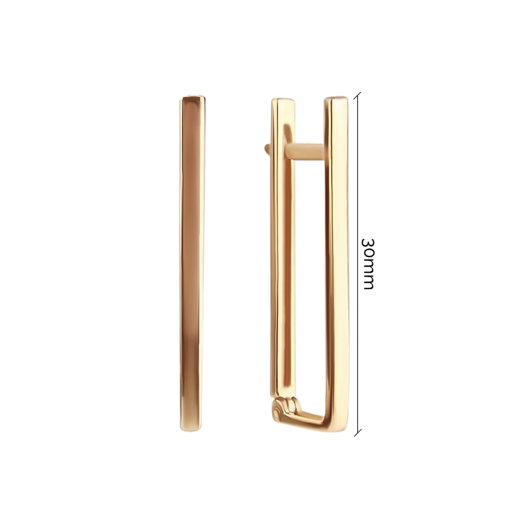 Сережки из красного золота - 798636 - 2