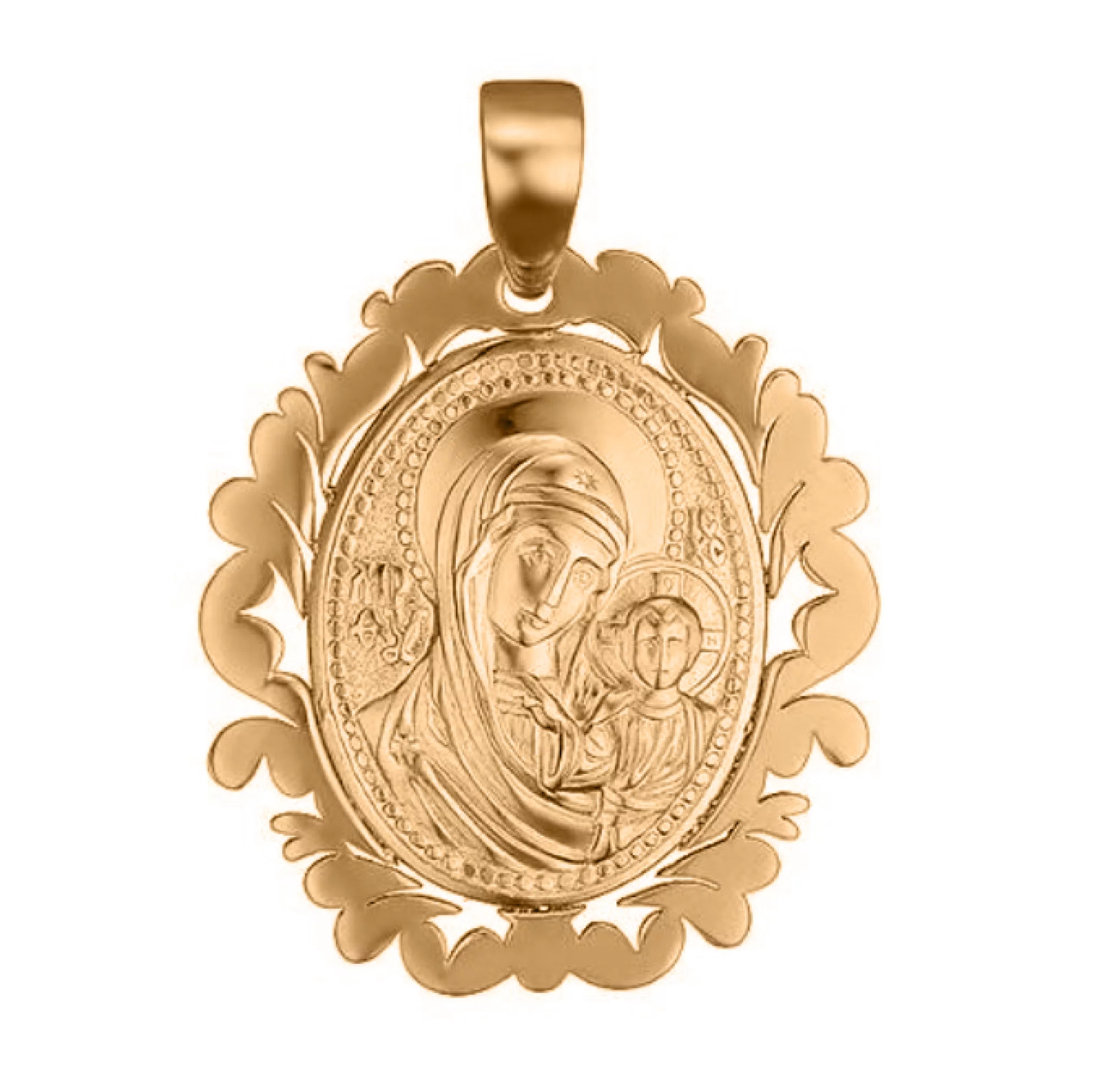 Золота ладанка Богородиця "Казанська" - 1574067 – зображення 1