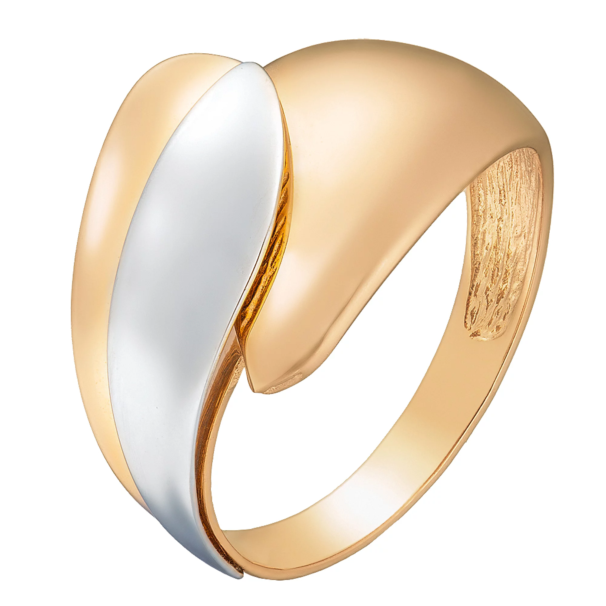 Кольцо из комбинированного золота - 547174 – изображение 1