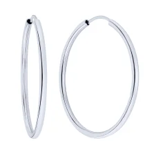 Сережки-кільця зі срібла - 1606439