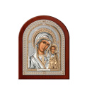 Икона серебряная "Богородица Казанская"  - 458331