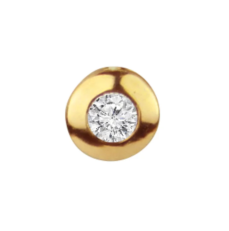 Золотий підвіс з діамантом. Артикул П341: ціна, відгуки, фото – купити в інтернет-магазині AURUM