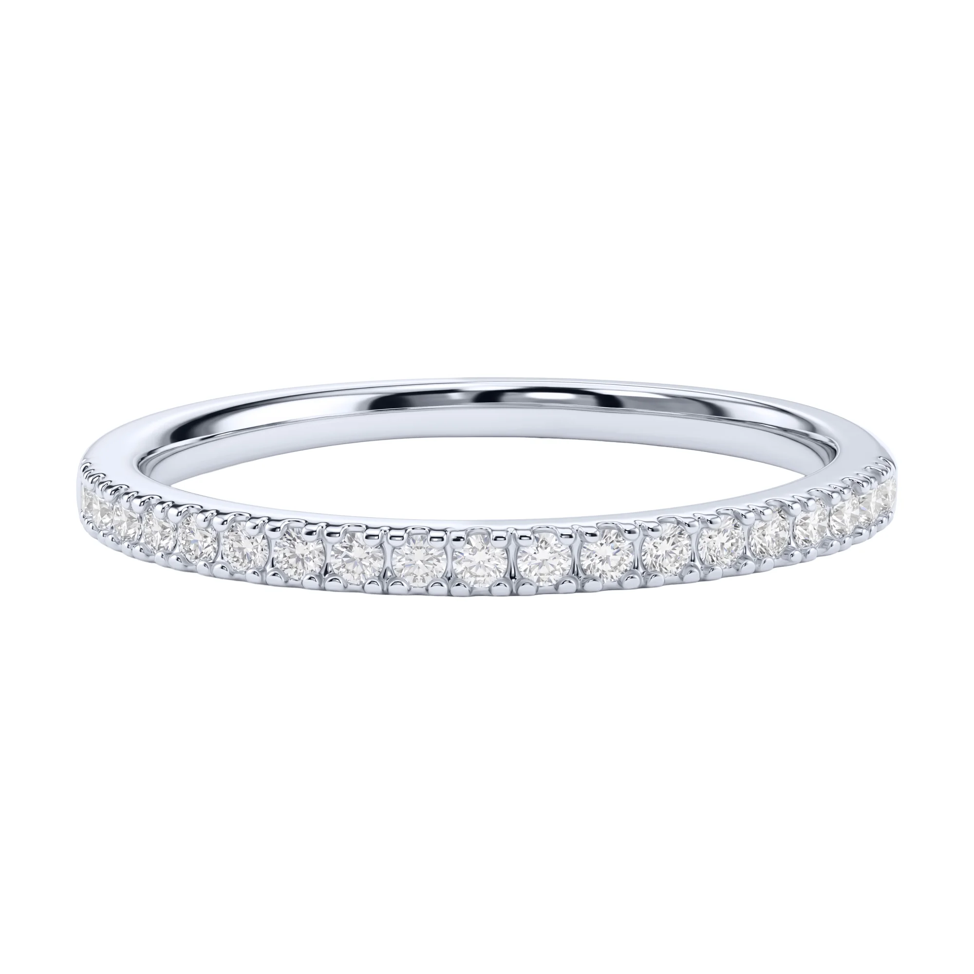 Серебряное двойное кольцо 2 в 1 с фианитами - 2289418 - 3