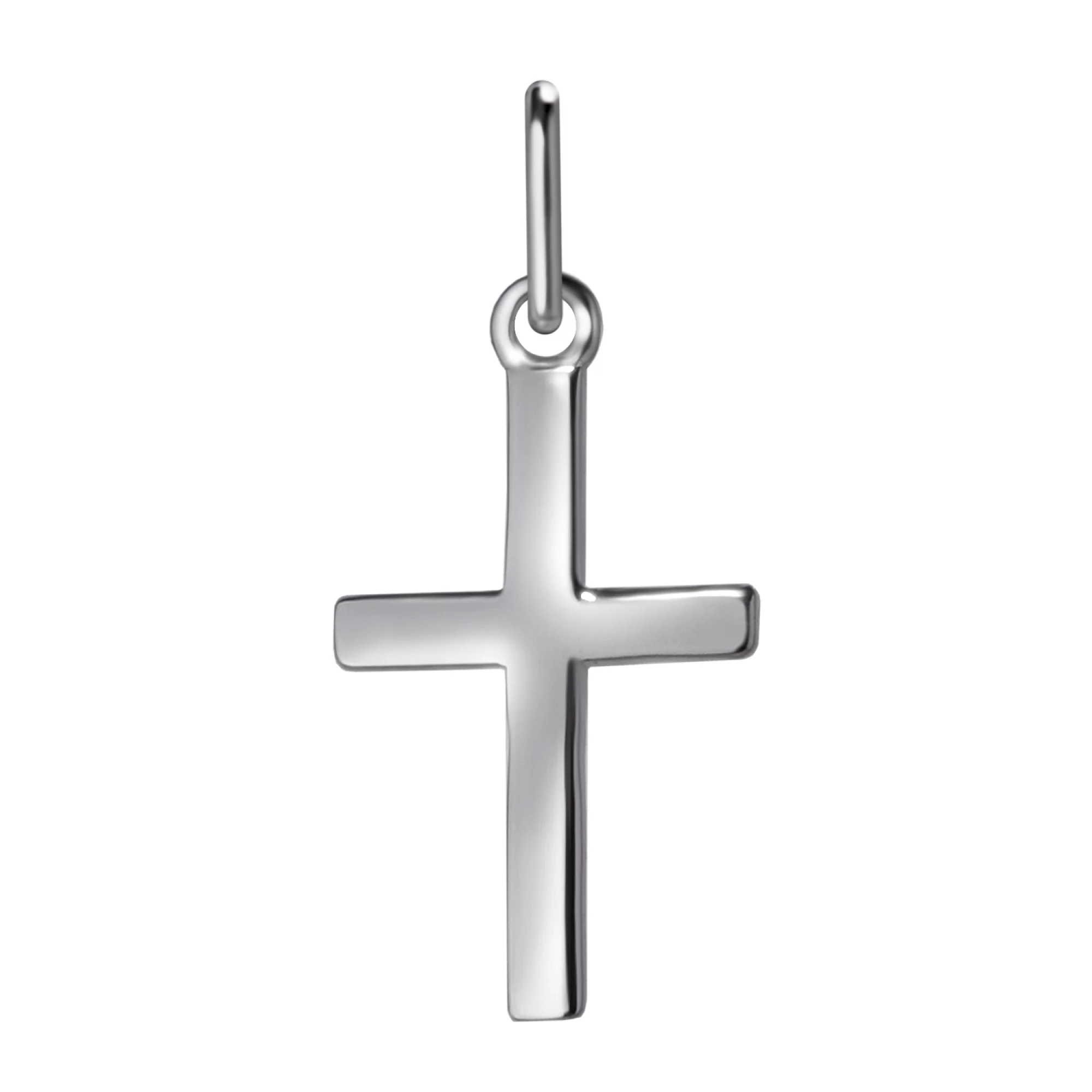 Срібний декоративний хрестик - 802926 – зображення 1