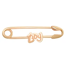 Булавка из красного золота "Boy" - 890818