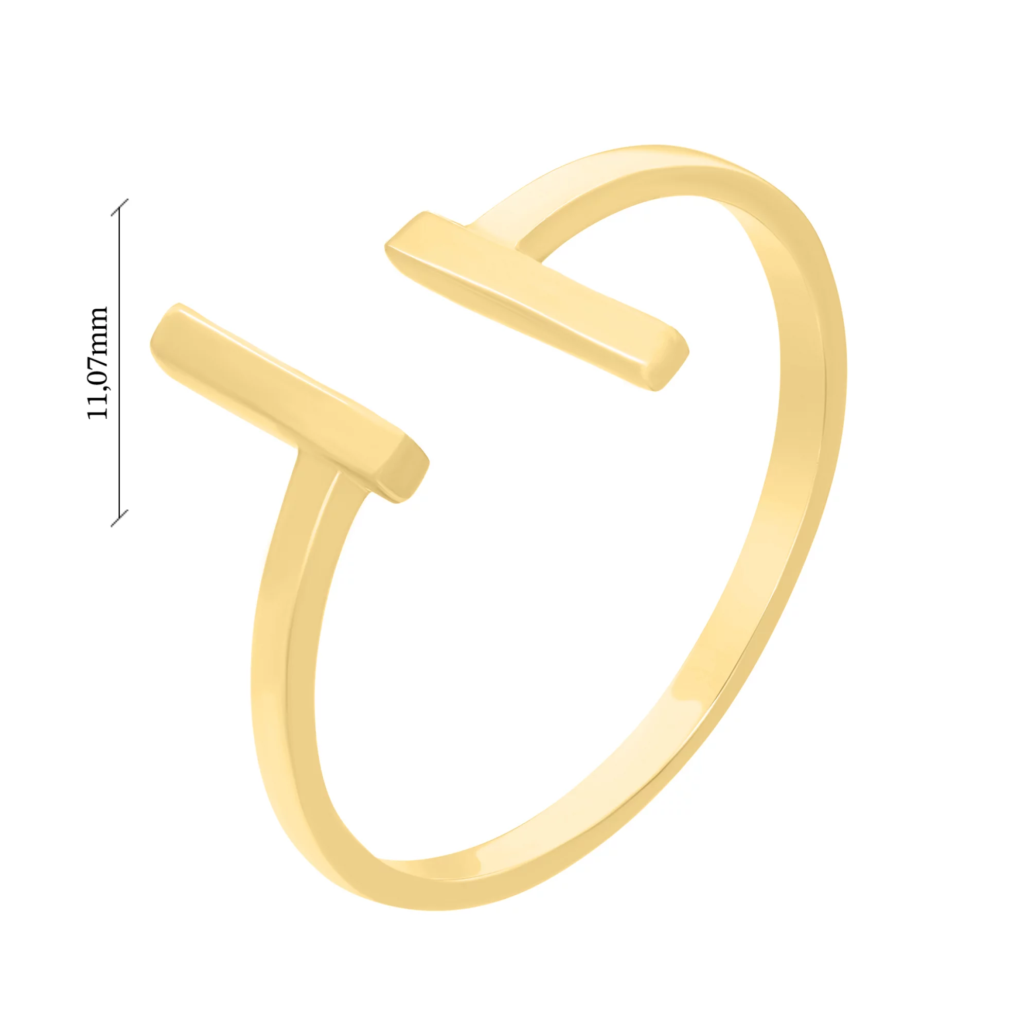 Кольцо в лимонном золоте - 1684221 – изображение 5