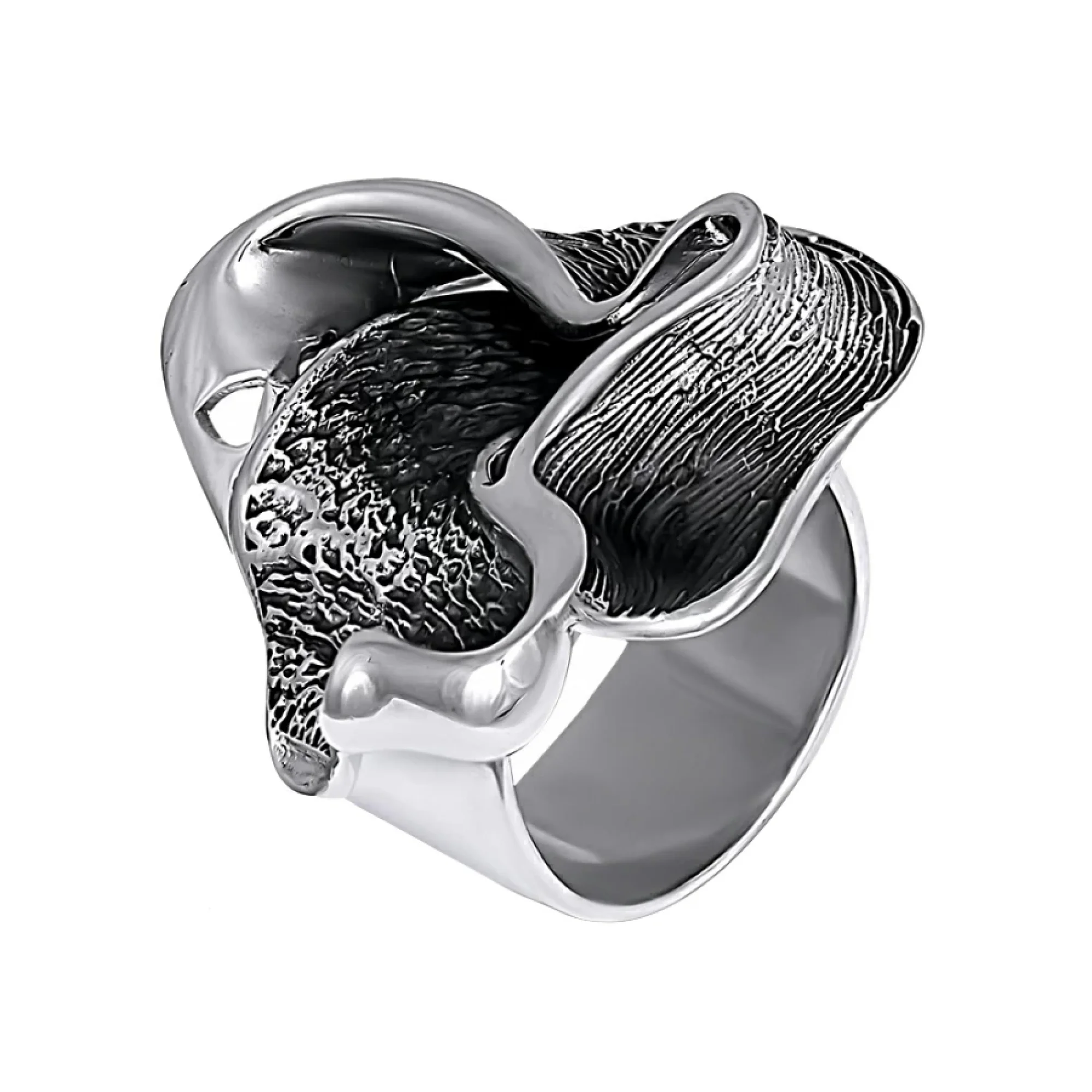 Серебряное кольцо с чернением - 901895 - 1
