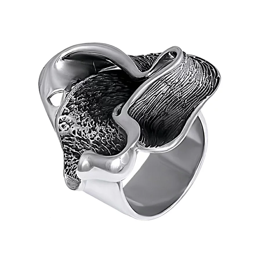 Серебряное кольцо с чернением. Артикул 7901/485: цена, отзывы, фото – купить в интернет-магазине AURUM