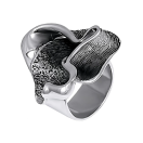 Серебряное кольцо с чернением - 901895