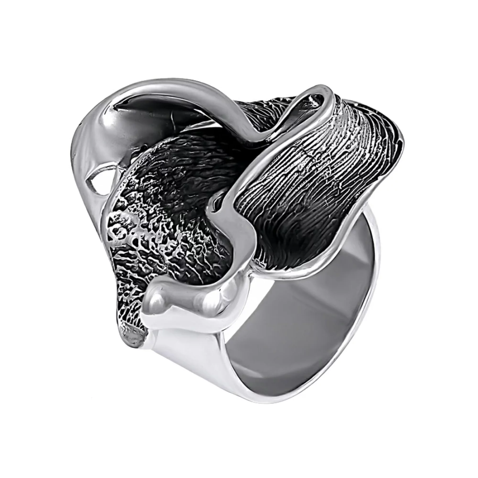 Серебряное кольцо с чернением - 901895 – изображение 1