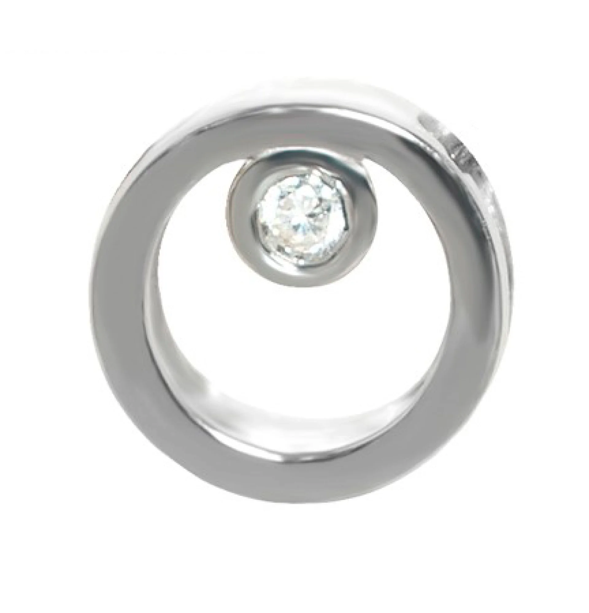 Серебряный подвес со вставкой фианита - 392761 - 1