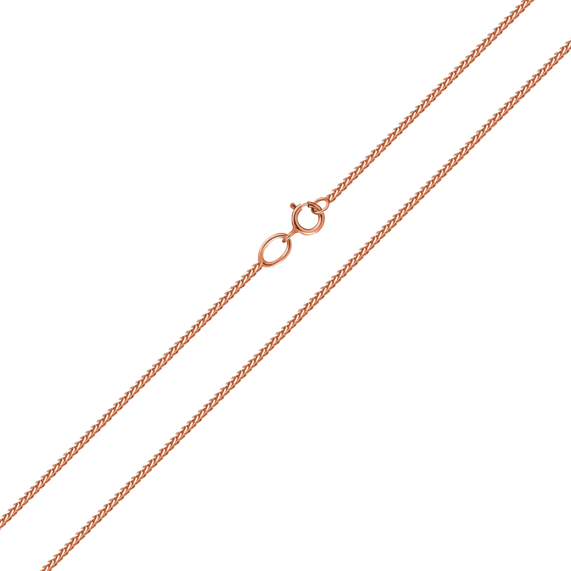 Цепочка из красного золота в плетении колосок - 963618 – изображение 1