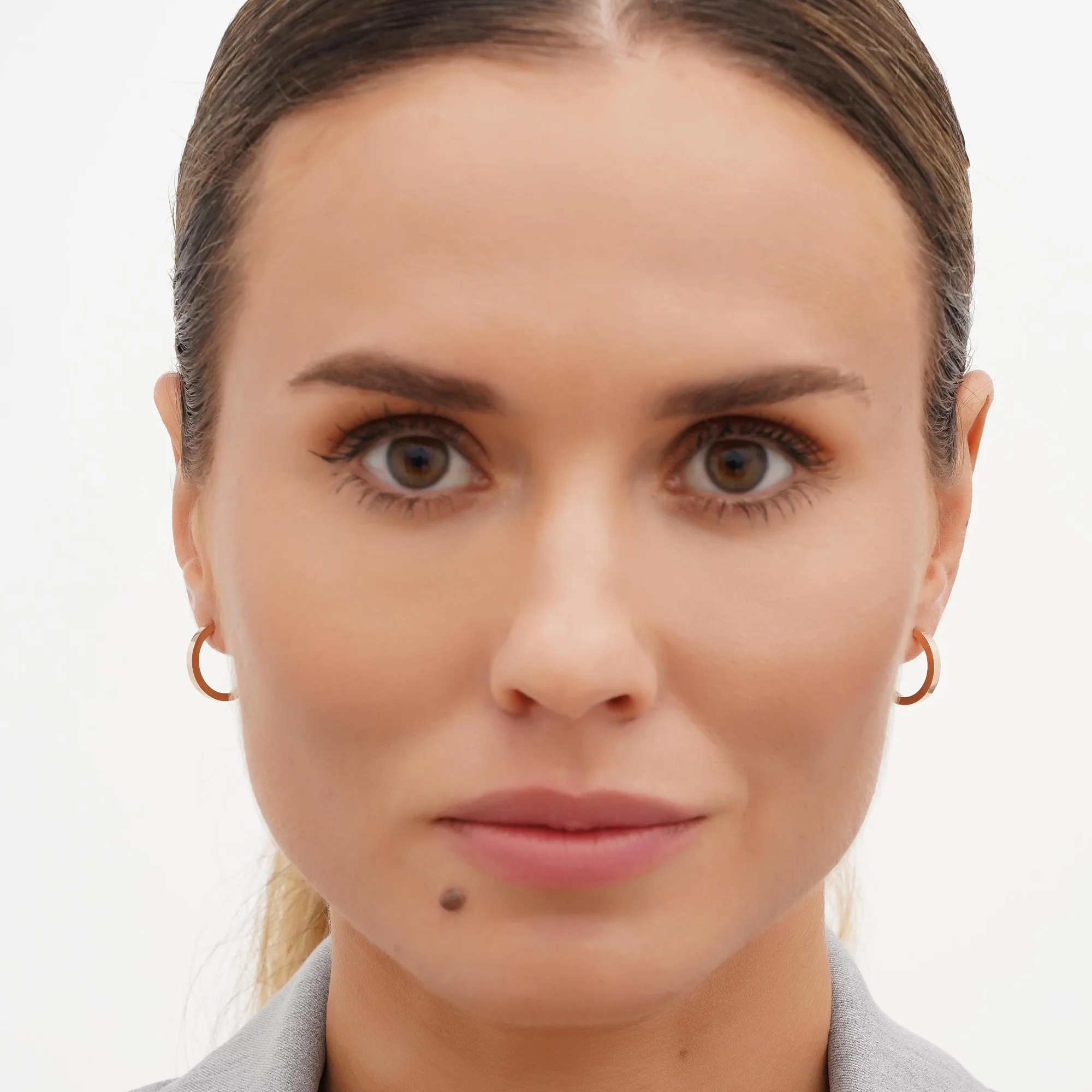 Серьги-кольца из красного золота - 1747662 - 2
