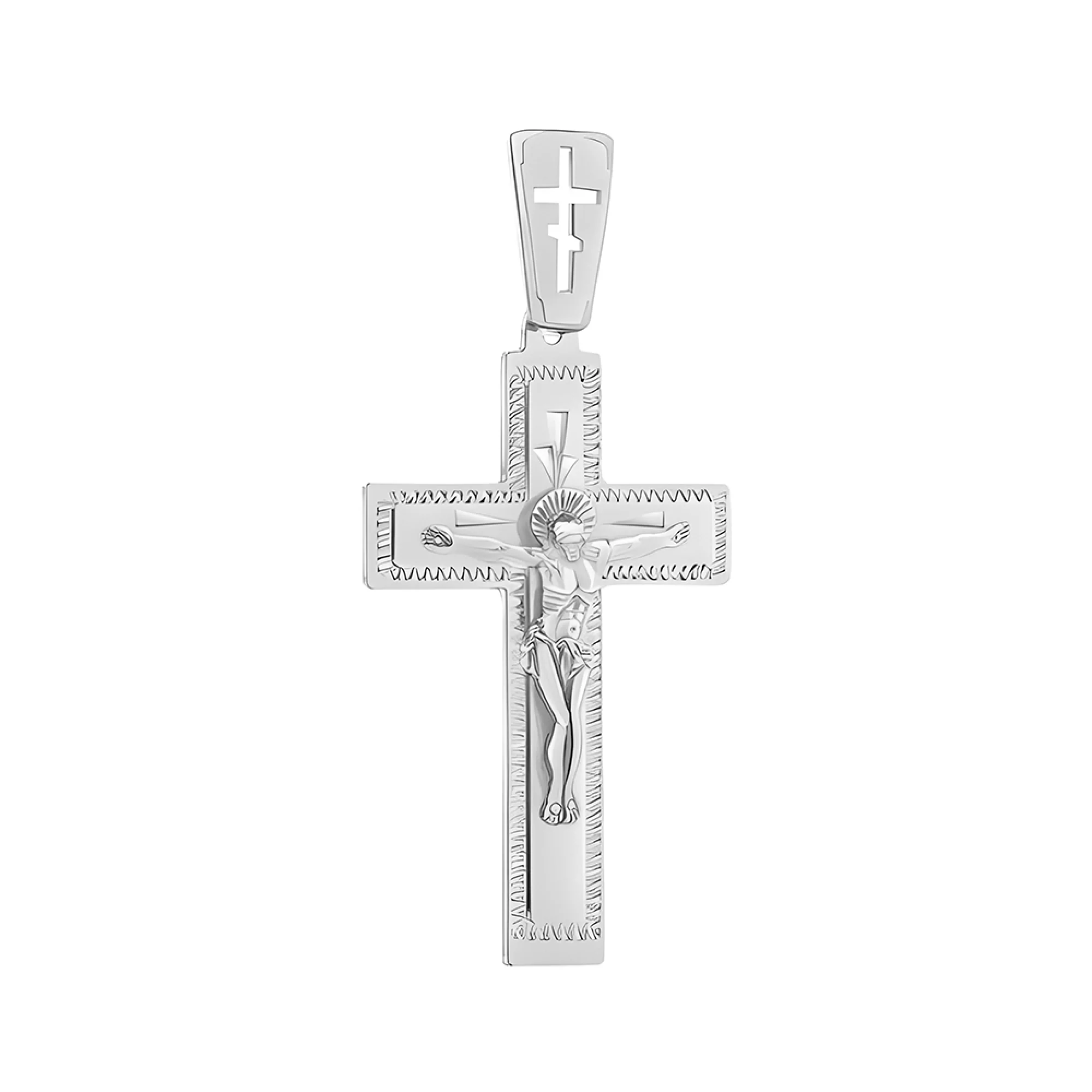 Серебряный крестик - 383560 – изображение 2