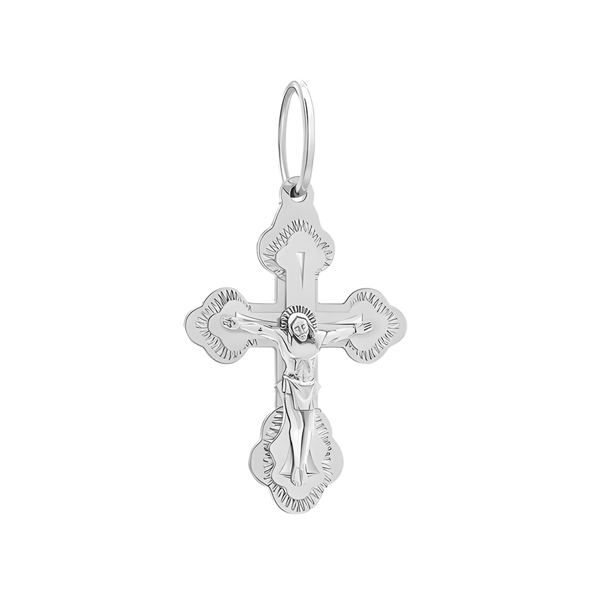 Хрестик срібний - 392931 – зображення 1