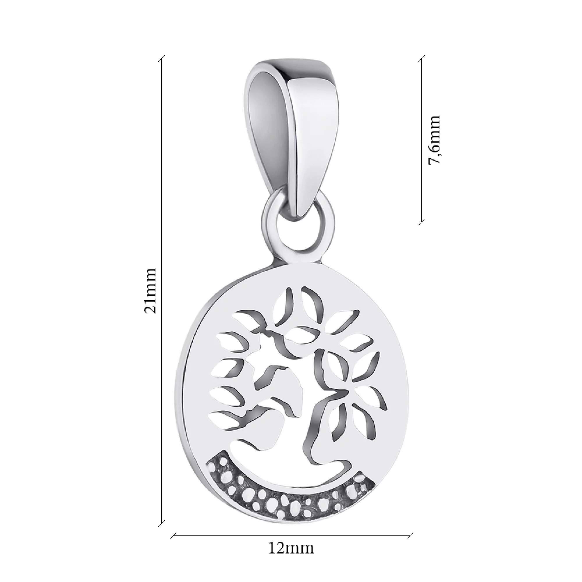 Срібний підвіс "Дерево" - 1303089 – зображення 2