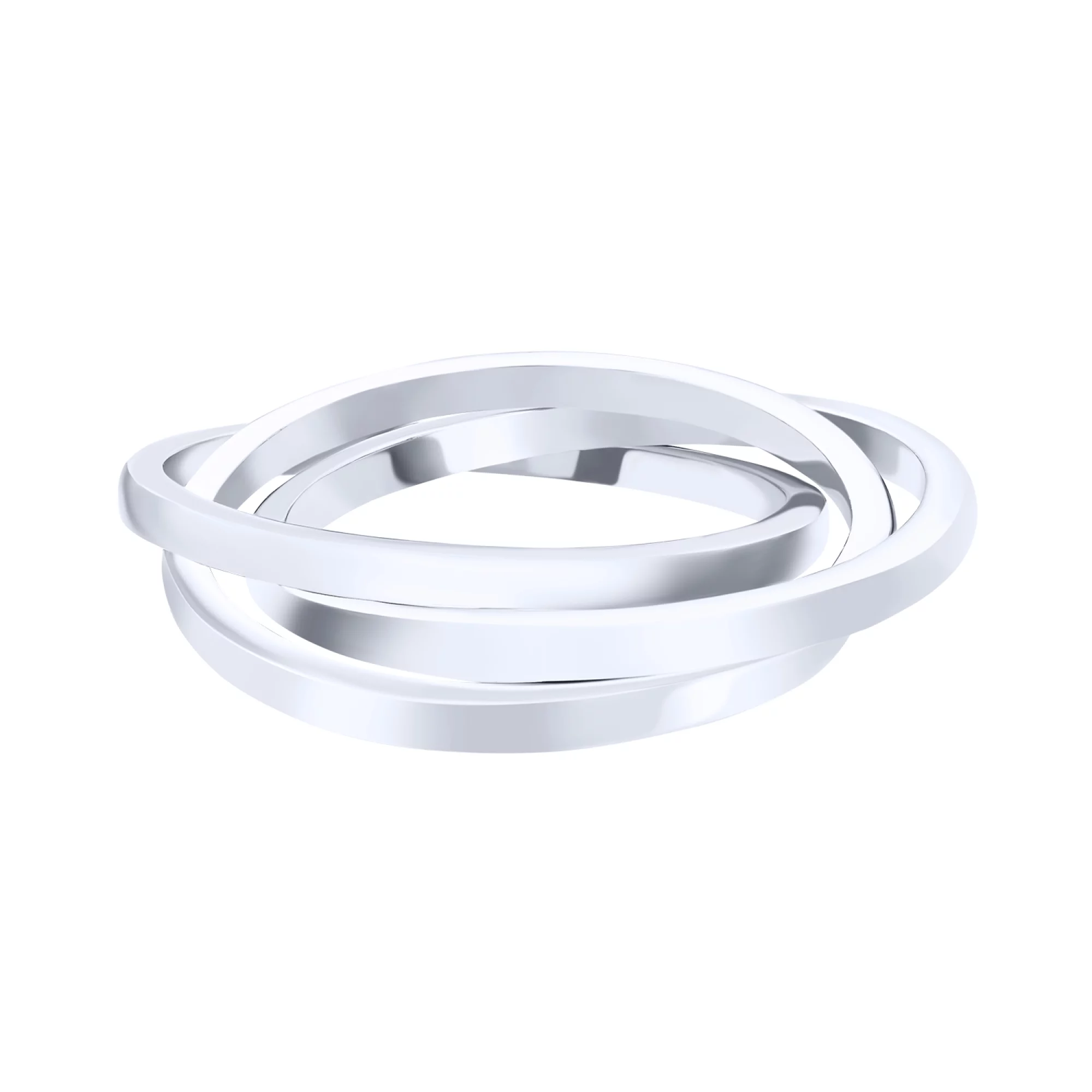 Кольцо из серебра переплетение  - 1516941 – изображение 2