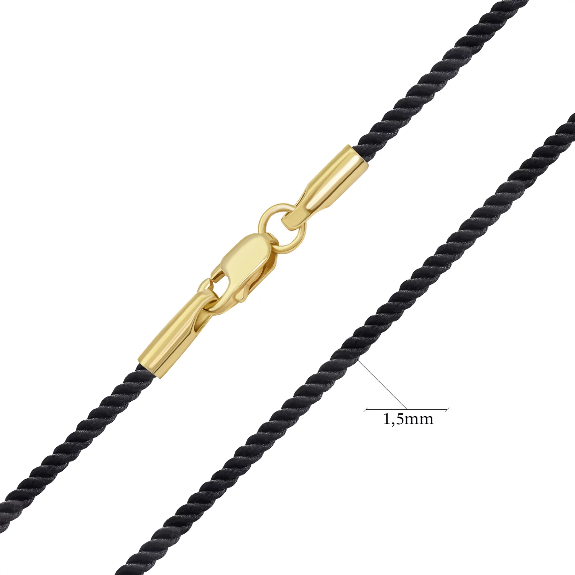 Вощеный ювелирный шнурок с позолотой - 1549773 – изображение 2