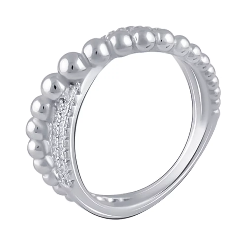 Кольцо с фианитами Шарики из серебра. Артикул 7501/2102717: цена, отзывы, фото – купить в интернет-магазине AURUM
