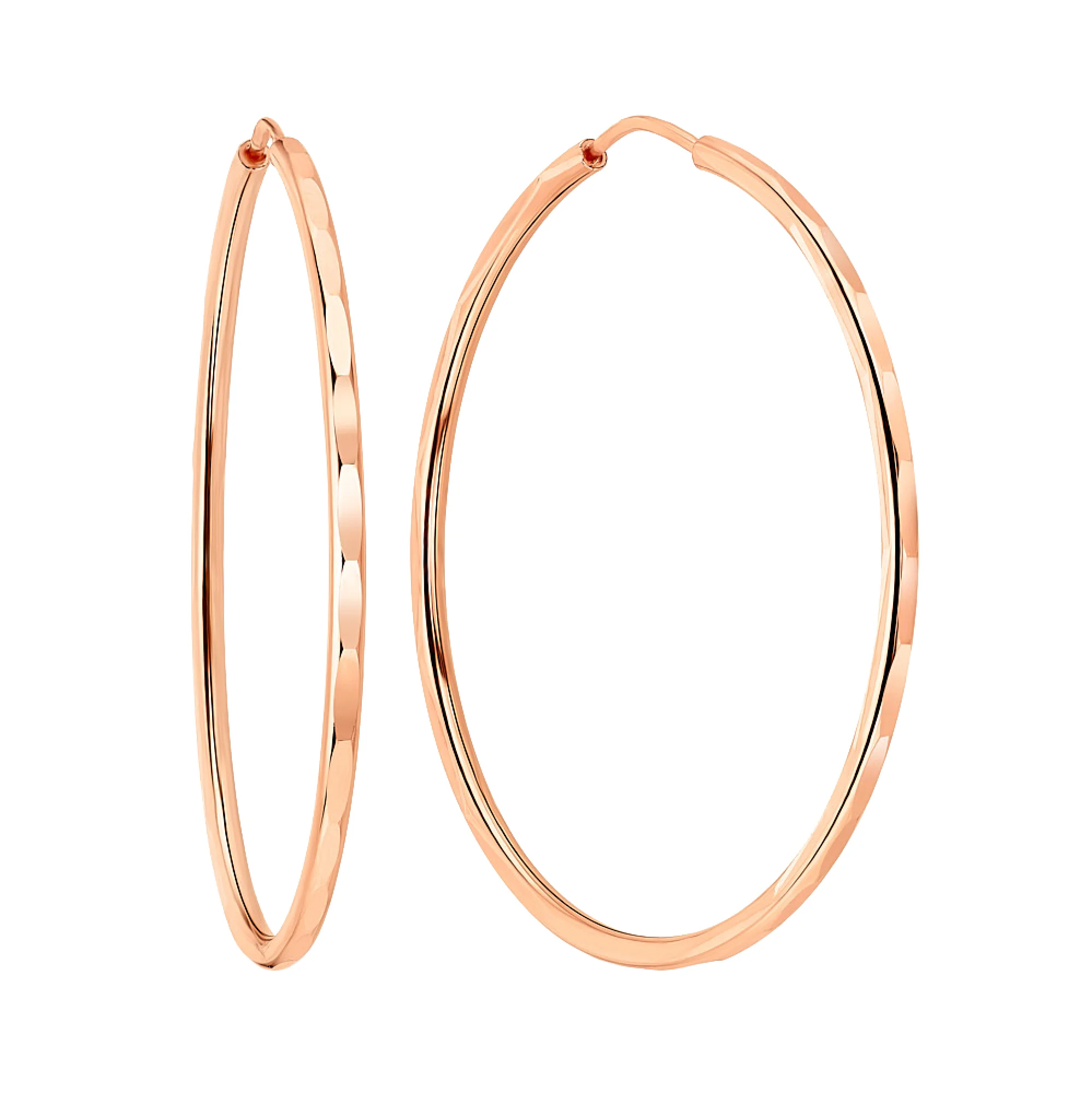 Серьги-кольца из красного золота - 971276 - 1