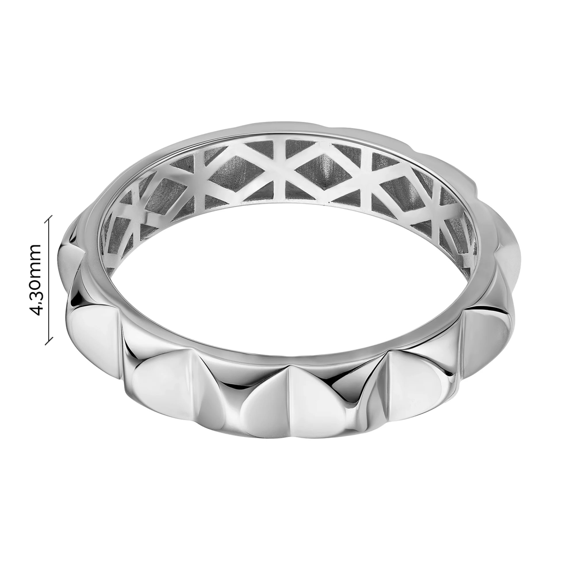 Кольцо из белого золота - 2182753 - 3