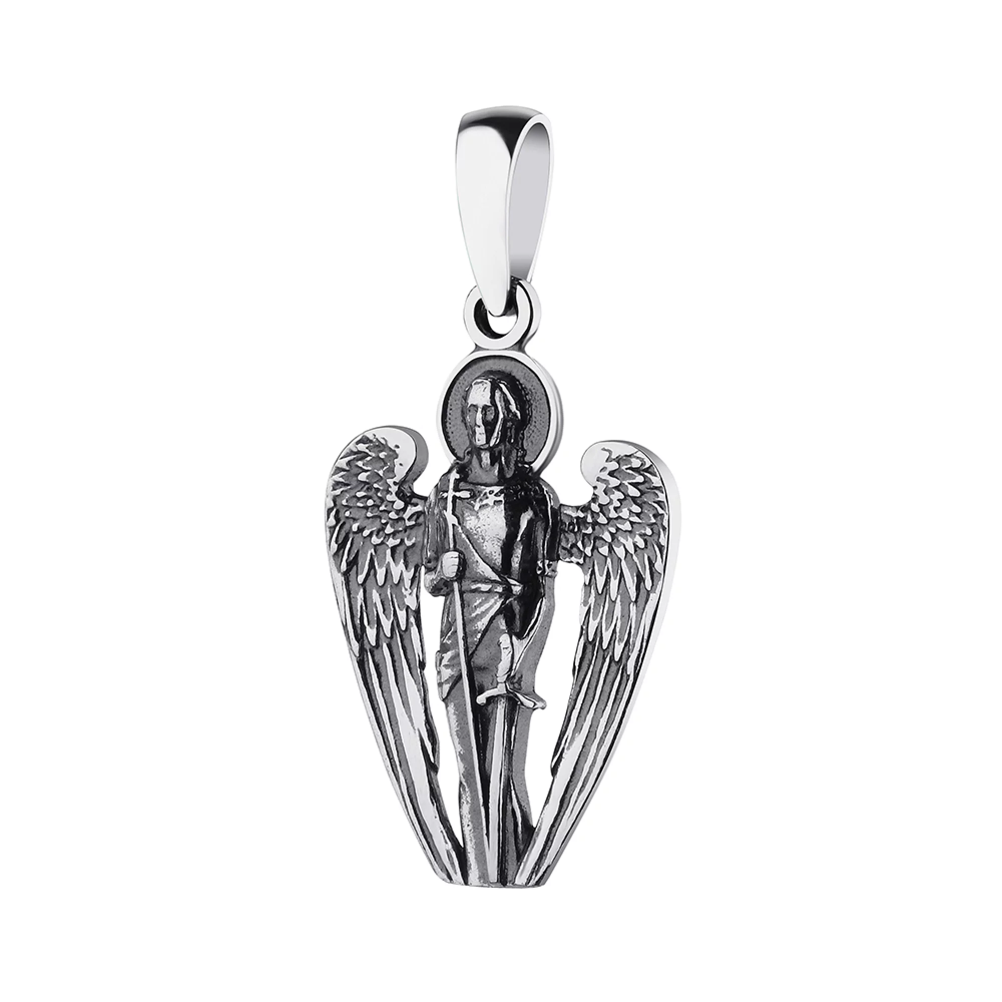 Підвіска "Архангел Михаїл" зі срібла - 1450539 – зображення 1